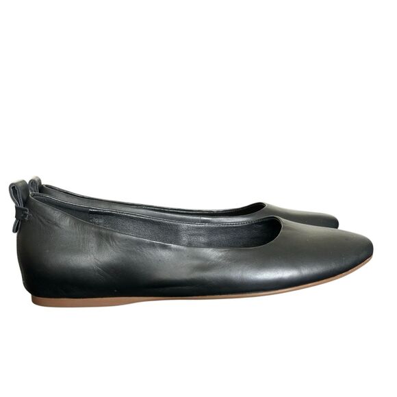 Lucky Brand "Canison" Soft Flexible Black Leather Slip On Ballet Flats Size 9.5 - Picture 6 of 11